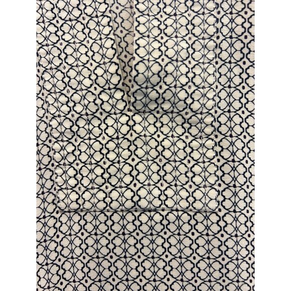 Vince Blue Black Blue TUNIC Trapunto 100% Silk Shift Dress Size XS $425 retail - Picture 6 of 7